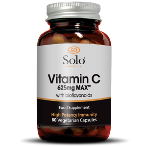 High potency vitamin C supplement capsules.